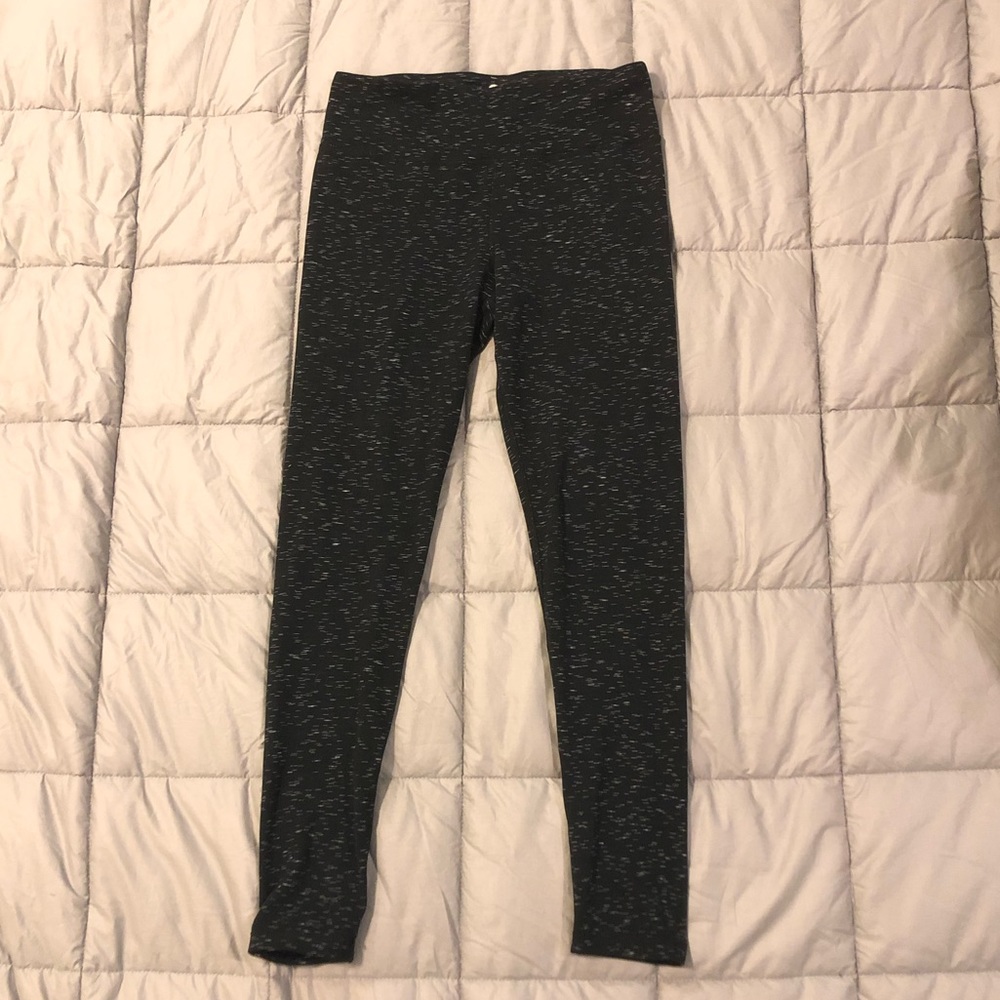 Heather Black Cotton Leggings